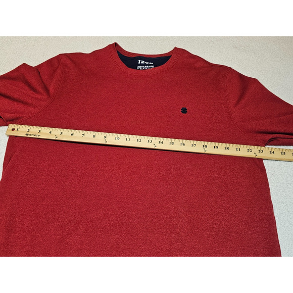 IZOD Advantage Performance Stretch Crewneck Sweatshirt Red Men’s Size L - Picture 5 of 9